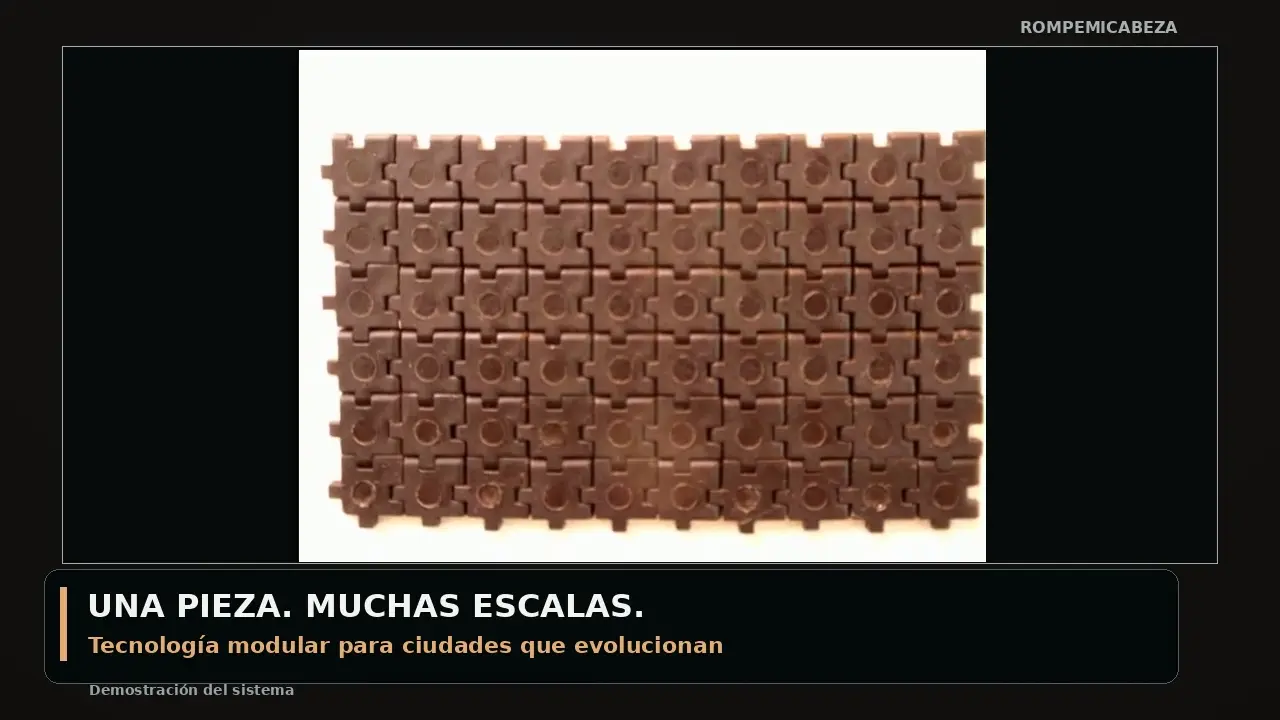 Fotograma de la presentación de infraestructura modular